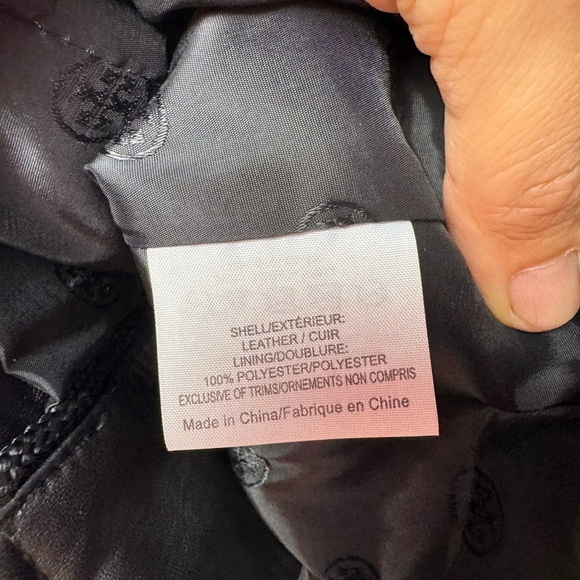 Tory Burch Buttery Soft‎ Leather Sargent Pepper Jacket in Black Size 2 - Picture 8 of 11